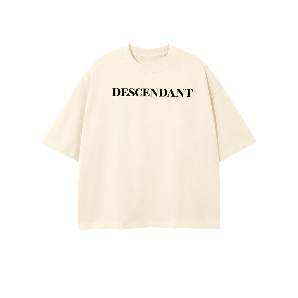 DESCENDANT Cropped Oversized Tee
