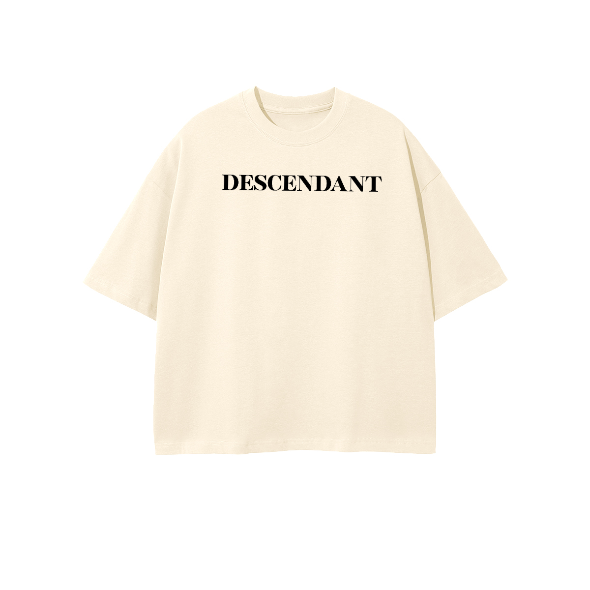 DESCENDANT Cropped Oversized Tee