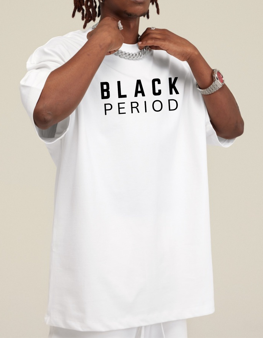 BLACK PERIOD Heavyweight Loose TEE