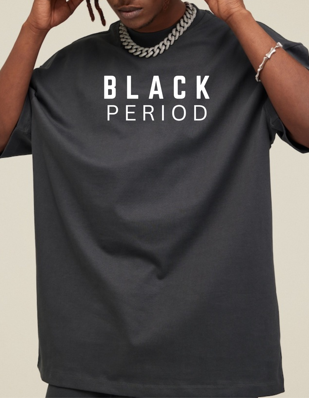 BLACK PERIOD Heavyweight Loose TEE