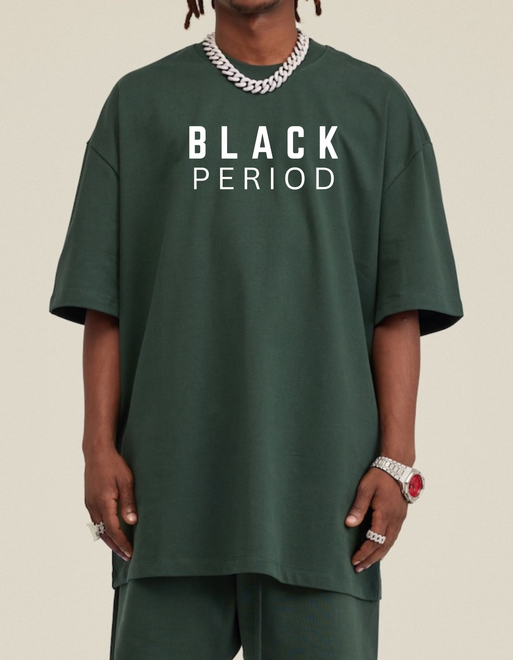 BLACK PERIOD Heavyweight Loose TEE