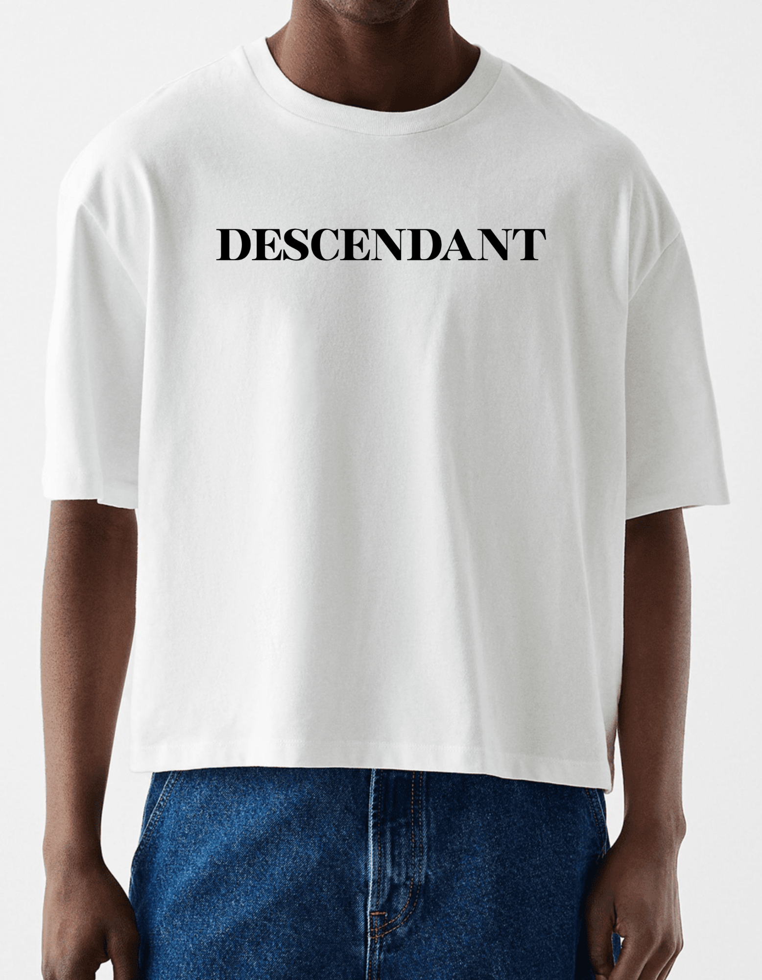 DESCENDANT Cropped Oversized Tee